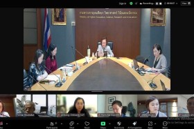 ผู้อำนวยการกองการต่างประเทศ เป็นประธานกล่าวเปิดการฝึกอบรมเพื ... Image 4