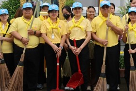 กรข.สป.อว. ร่วมกิจกรรมจิตอาสา “ทำความดีด้วยหัวใจ” ถวายเป็นพร ... Image 2